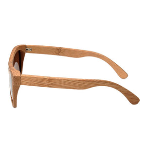 BOBO BIRD Retro Color Polarized Bamboo Wood Sunglasses Women Men Mirror Coating Lenses Eyewear with Gift Wooden Box