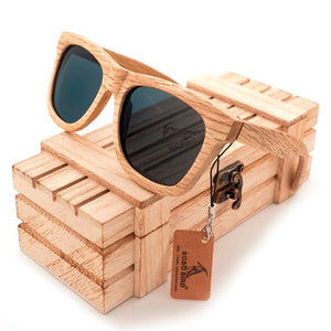 BOBO BIRD Polarized Men's Brand Mirror Eye Wear Women Handmade Original Wooden Sunglasses for Friends as Gifts