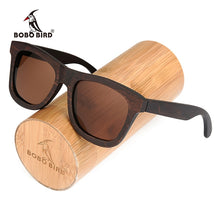 Load image into Gallery viewer, BOBO BIRD Polarized Sun Glasses Retro Men and Women  Handmade Wood Sunglasses for Friends as Gifts AG005b  OEM