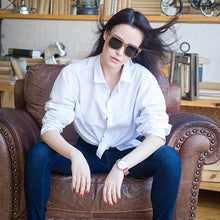 Load image into Gallery viewer, BOBO BIRD Polarized Wood Sunglasses Women Men Sun Glasses Black Walnut Wooden Vintage UV400 Eyewear Bamboo glasses in Gift Box