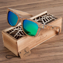 Load image into Gallery viewer, BOBO BIRD Polarized Wooden Bamboo Sunglasses Men Top Brand Design Original  UV protection Sun Glasses Oculos de sol mas
