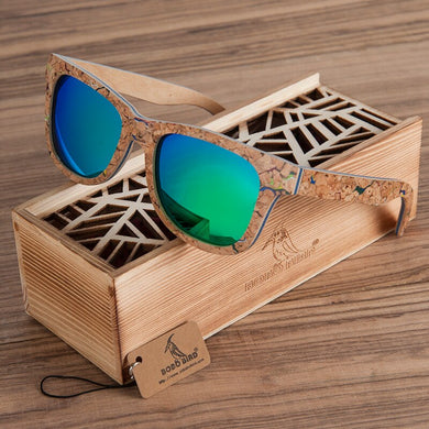 BOBO BIRD Polarized Wooden Bamboo Sunglasses Men Top Brand Design Original  UV protection Sun Glasses Oculos de sol mas