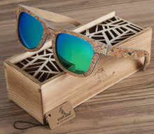 Load image into Gallery viewer, BOBO BIRD Polarized Wooden Bamboo Sunglasses Men Top Brand Design Original  UV protection Sun Glasses Oculos de sol mas