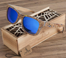 Load image into Gallery viewer, BOBO BIRD Polarized Wooden Bamboo Sunglasses Men Top Brand Design Original  UV protection Sun Glasses Oculos de sol mas