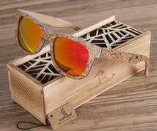 Load image into Gallery viewer, BOBO BIRD Polarized Wooden Bamboo Sunglasses Men Top Brand Design Original  UV protection Sun Glasses Oculos de sol mas
