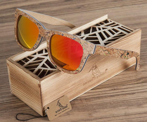 BOBO BIRD Polarized Wooden Bamboo Sunglasses Men Top Brand Design Original  UV protection Sun Glasses Oculos de sol mas