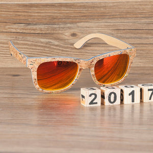 BOBO BIRD Polarized Wooden Bamboo Sunglasses Men Top Brand Design Original  UV protection Sun Glasses Oculos de sol mas