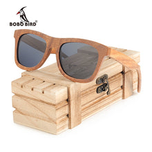 Carica l&#39;immagine nel visualizzatore di Gallery, BOBO BIRD Retro Polarized Sunglasses Women Men Full Wooden Frame Men Wooden Glasses Eyewear Oculos De Sol