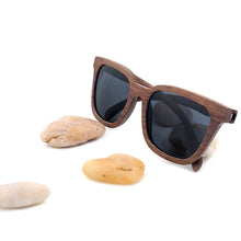 Load image into Gallery viewer, BOBO BIRD Top Brand Sunglasses Men Women Wood Black Walnut Retro Sun glasses with Wooden Box Oculos C-AG010a