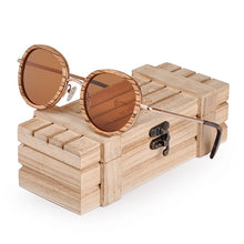 Carica l&#39;immagine nel visualizzatore di Gallery, BOBO BIRD Zebra in legno di bambù Occhiali da sole in legno Occhiali da sole polarizzati Occhiali da donna gafas de sol mujer in scatola di legno 