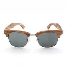 Carica l&#39;immagine nel visualizzatore di Gallery, BOBO BIRD Wood Sunglasses Polarized Retro UV400 Lens Summer Zebra Wood Glasses