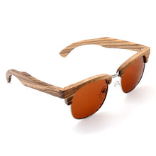 Carica l&#39;immagine nel visualizzatore di Gallery, BOBO BIRD Wood Sunglasses Polarized Retro UV400 Lens Summer Zebra Wood Glasses