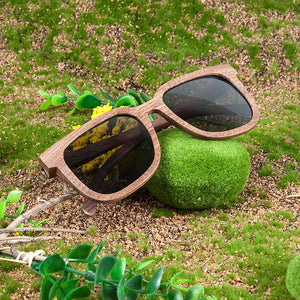 BOBO BIRD Wooden Sunglasses Men BambooBlack Walnut Polarized UV ProtectionCustmoize engrave Eyewear Sun Glasses in Wood Gift Box