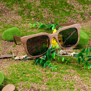 BOBO BIRD Wooden Sunglasses Men BambooBlack Walnut Polarized UV ProtectionCustmoize engrave Eyewear Sun Glasses in Wood Gift Box