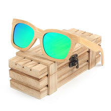 Load image into Gallery viewer, BOBO BIRD Wooden Sunglasses Women Men Handmade Nature Wooden Polarized Sunglasses With Creative Wooden Gift Box
