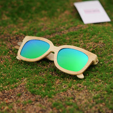 Load image into Gallery viewer, BOBO BIRD Wooden Sunglasses Women Men Handmade Nature Wooden Polarized Sunglasses With Creative Wooden Gift Box