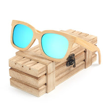 Load image into Gallery viewer, BOBO BIRD Wooden Sunglasses Women Men Handmade Nature Wooden Polarized Sunglasses With Creative Wooden Gift Box