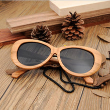 Load image into Gallery viewer, BOBO BIRD bamboo Men Wooden Sunglasses Women Polarized Sun Glasses Ladies Eyewear Summer  Handmade Bamboo in Wood Box