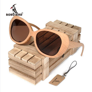 BOBO BIRD bamboo Men Wooden Sunglasses Women Polarized Sun Glasses Ladies Eyewear Summer  Handmade Bamboo in Wood Box