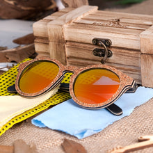 Carica l'immagine nel visualizzatore di Gallery, BOBO BIRD gafas de sol mujer  Original Wood Sunglasses Women Polarized Lens UV400 okulary Eye wear