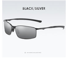 Carica l&#39;immagine nel visualizzatore di Gallery, BOOROOT Alloy Frame Polarized Sunglasses Men Women Sunglasses Polarized  Classic Design UV400 Outdoor Driving Sun Glasses