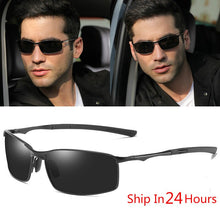 Carica l&#39;immagine nel visualizzatore di Gallery, BOOROOT Alloy Frame Polarized Sunglasses Men Women Sunglasses Polarized  Classic Design UV400 Outdoor Driving Sun Glasses
