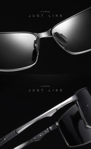 BOOROOT Alloy Frame Polarized Sunglasses Men Women Sunglasses Polarized  Classic Design UV400 Outdoor Driving Sun Glasses