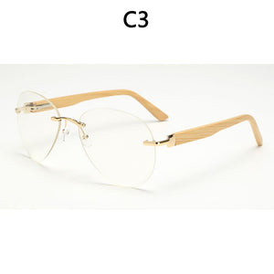 BOYSEEN 2023 Products Men Women Sunglass Bamboo Without Border Sunglasses au Retro Wood Lens Wooden Frame Handmade