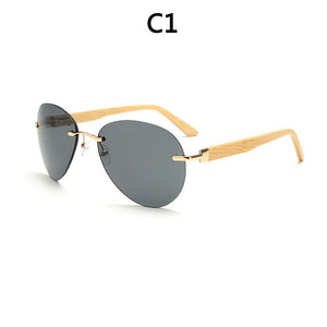 BOYSEEN 2023 Products Men Women Sunglass Bamboo Without Border Sunglasses au Retro Wood Lens Wooden Frame Handmade