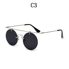 Load image into Gallery viewer, BOYSEEN Men Women Brand Designer Glasses Classic Round Rimless Steampunk Sunglasses Vintage Eyewear  UV400