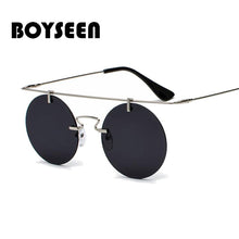 Load image into Gallery viewer, BOYSEEN Men Women Brand Designer Glasses Classic Round Rimless Steampunk Sunglasses Vintage Eyewear  UV400