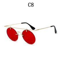 Load image into Gallery viewer, BOYSEEN Men Women Brand Designer Glasses Classic Round Rimless Steampunk Sunglasses Vintage Eyewear  UV400