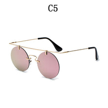 Load image into Gallery viewer, BOYSEEN Men Women Brand Designer Glasses Classic Round Rimless Steampunk Sunglasses Vintage Eyewear  UV400