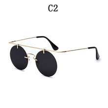 Load image into Gallery viewer, BOYSEEN Men Women Brand Designer Glasses Classic Round Rimless Steampunk Sunglasses Vintage Eyewear  UV400
