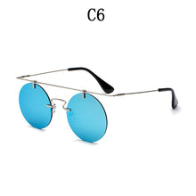 Load image into Gallery viewer, BOYSEEN Men Women Brand Designer Glasses Classic Round Rimless Steampunk Sunglasses Vintage Eyewear  UV400