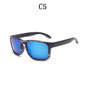 BOYSEEN man  sunglasses UV400 imitation wood travel sunglasses classic retro rivet sunglasses sunglasses man 709