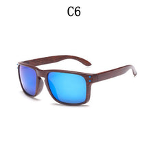 Load image into Gallery viewer, BOYSEEN man  sunglasses UV400 imitation wood travel sunglasses classic retro rivet sunglasses sunglasses man 709