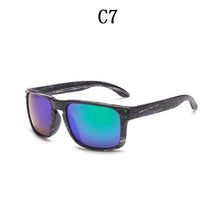 Load image into Gallery viewer, BOYSEEN man  sunglasses UV400 imitation wood travel sunglasses classic retro rivet sunglasses sunglasses man 709