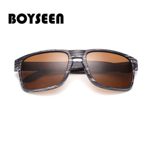 BOYSEEN man  sunglasses UV400 imitation wood travel sunglasses classic retro rivet sunglasses sunglasses man 709