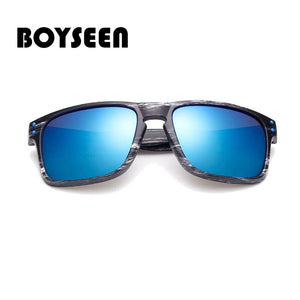 BOYSEEN man  sunglasses UV400 imitation wood travel sunglasses classic retro rivet sunglasses sunglasses man 709