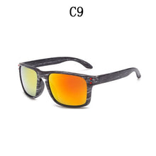 Load image into Gallery viewer, BOYSEEN man  sunglasses UV400 imitation wood travel sunglasses classic retro rivet sunglasses sunglasses man 709