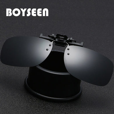 BOYSEEN Polarized Sun Glasses Clip On Sunglasses Online 3 Size Driving Night Vision Lenses Plastic Case, Anti-UVA Shades 203