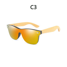 Load image into Gallery viewer, BOYSEEN Retro Wood Rainbow Membrane Sunglasses Men Bamboo Sunglass Women Brand Design Sport Goggles Sun Glasses Shades