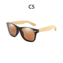 Load image into Gallery viewer, BOYSEEN Retro Wood Rainbow Membrane Sunglasses Men Bamboo Sunglass Women Brand Design Sport Goggles Sun Glasses Shades