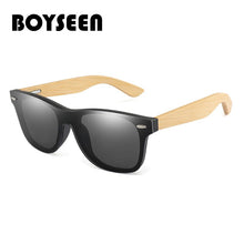 Load image into Gallery viewer, BOYSEEN Retro Wood Rainbow Membrane Sunglasses Men Bamboo Sunglass Women Brand Design Sport Goggles Sun Glasses Shades