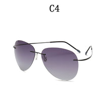 Load image into Gallery viewer, BOYSEEN Titanium frame Rimless Polarized sunglasses Super light Men mirror Sunglasses designer sun glasses 2117