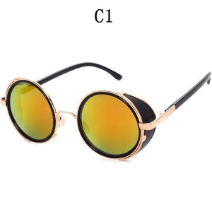 BOYSEEN Retro Unisex glasses Steampunk metal frame sunglasses 264