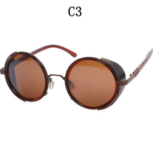 BOYSEEN Retro Unisex glasses Steampunk metal frame sunglasses 264