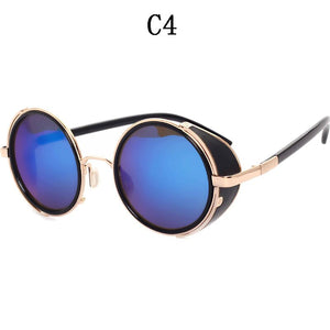 BOYSEEN Retro Unisex glasses Steampunk metal frame sunglasses 264