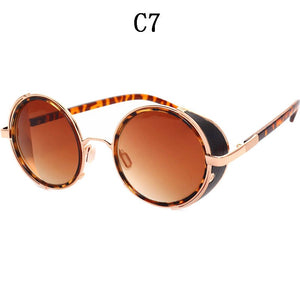 BOYSEEN Retro Unisex glasses Steampunk metal frame sunglasses 264
